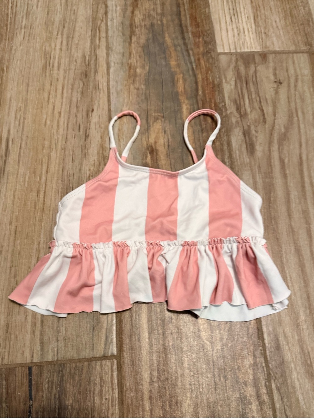 Kortni Jeane Mini Striped Peplum Swim Top
